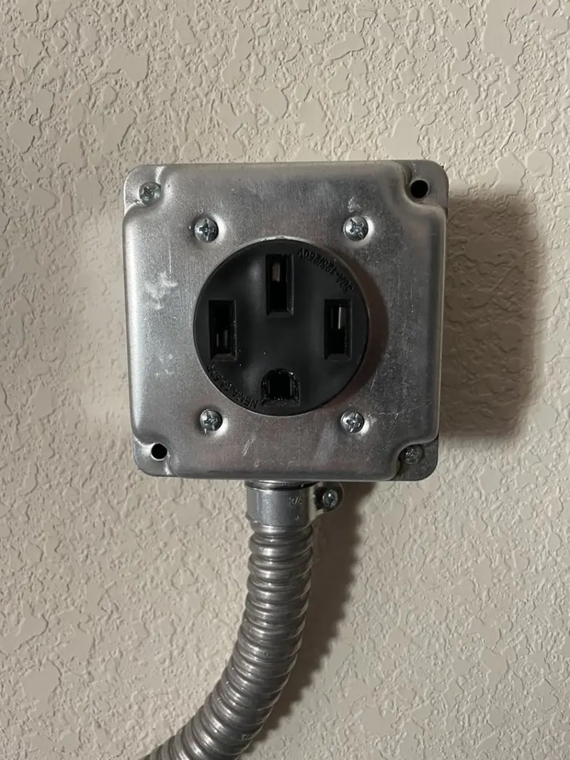 NEMA 14-50 outlet installed for Electrical Panel Upgrade in Murphy